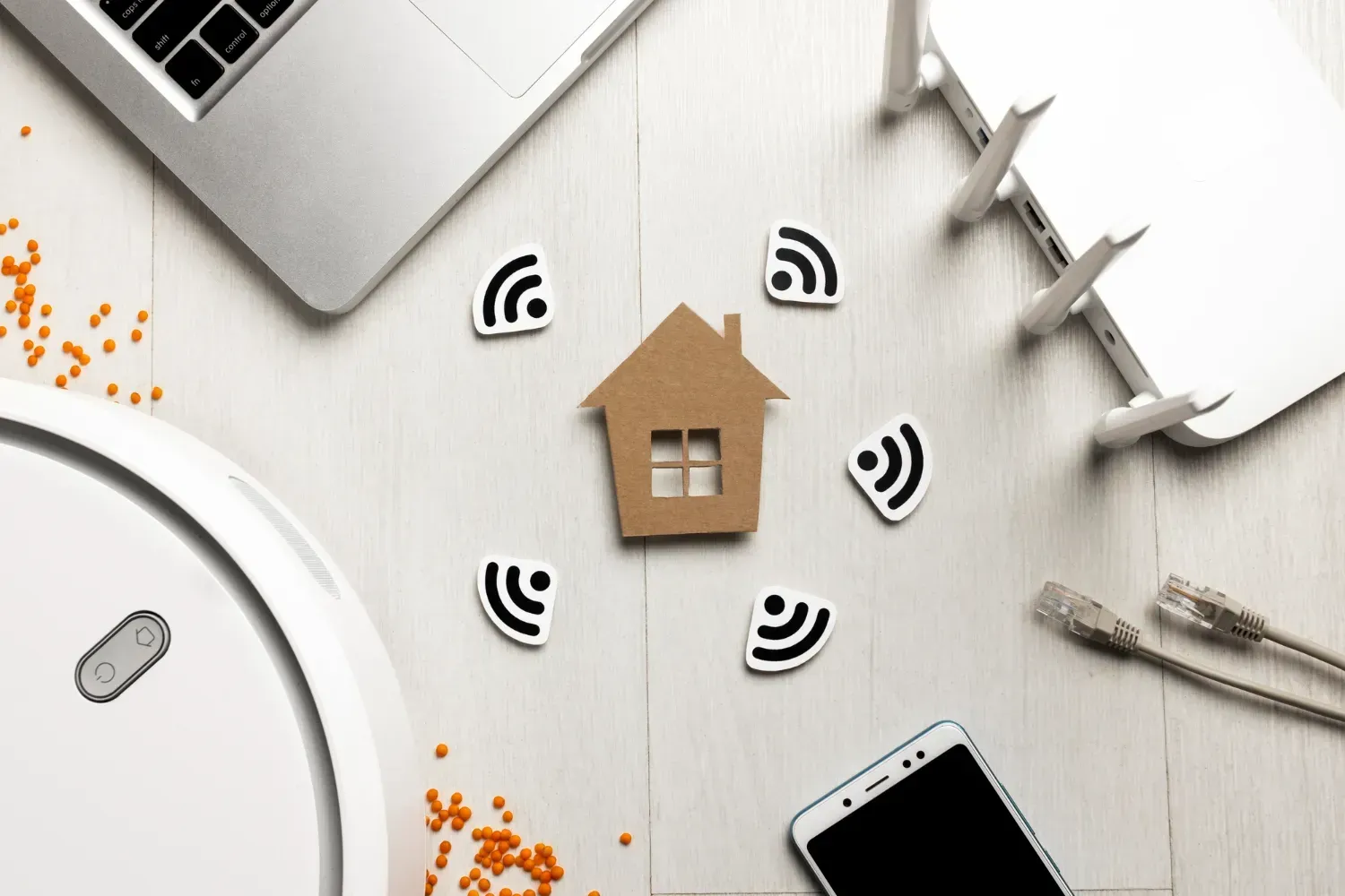 Concept of home with proxy connecting to different devices